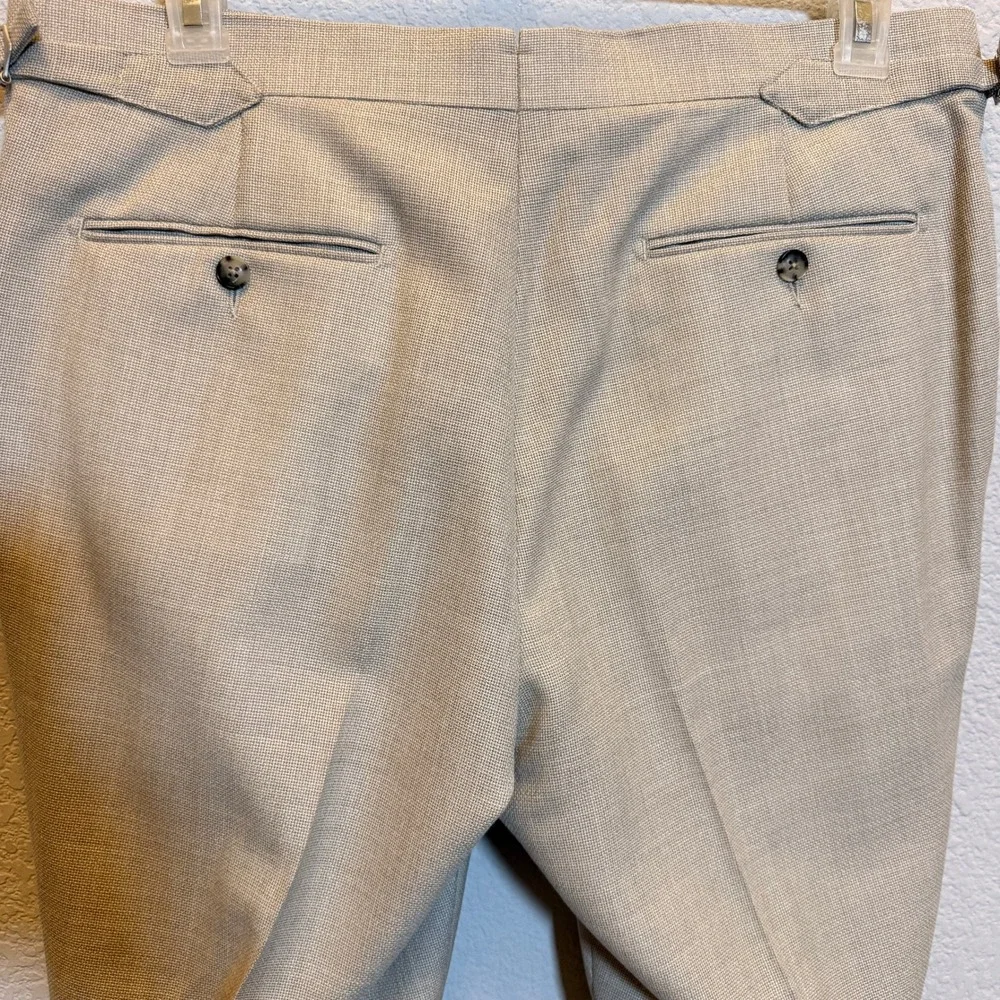Suitsupply Vitale Barberis Canonico Wool Suit Mens 44R Beige Havana Soho Slim